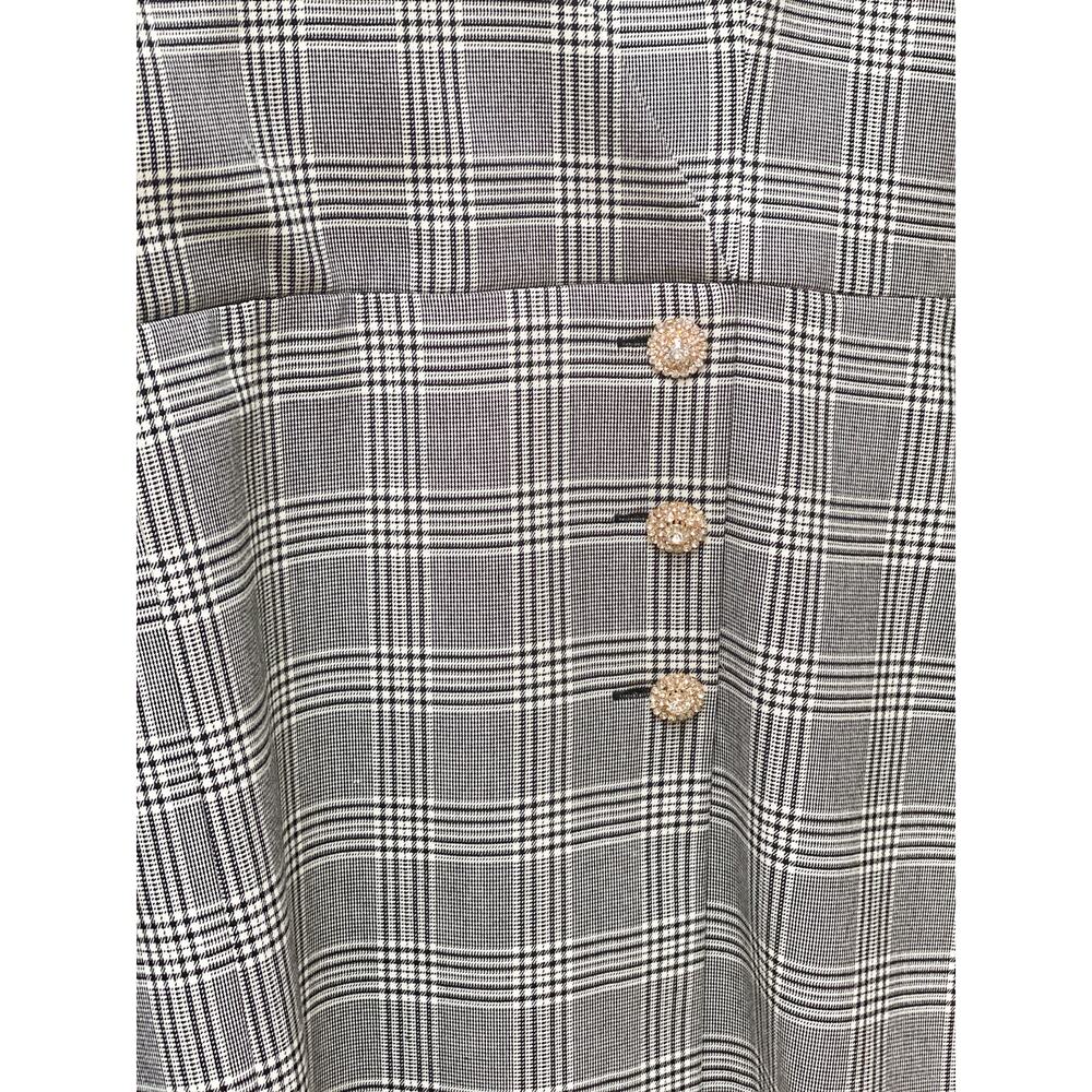 Zara Plaid Blazer Dress Jewel Buttons - Picture 4 of 6